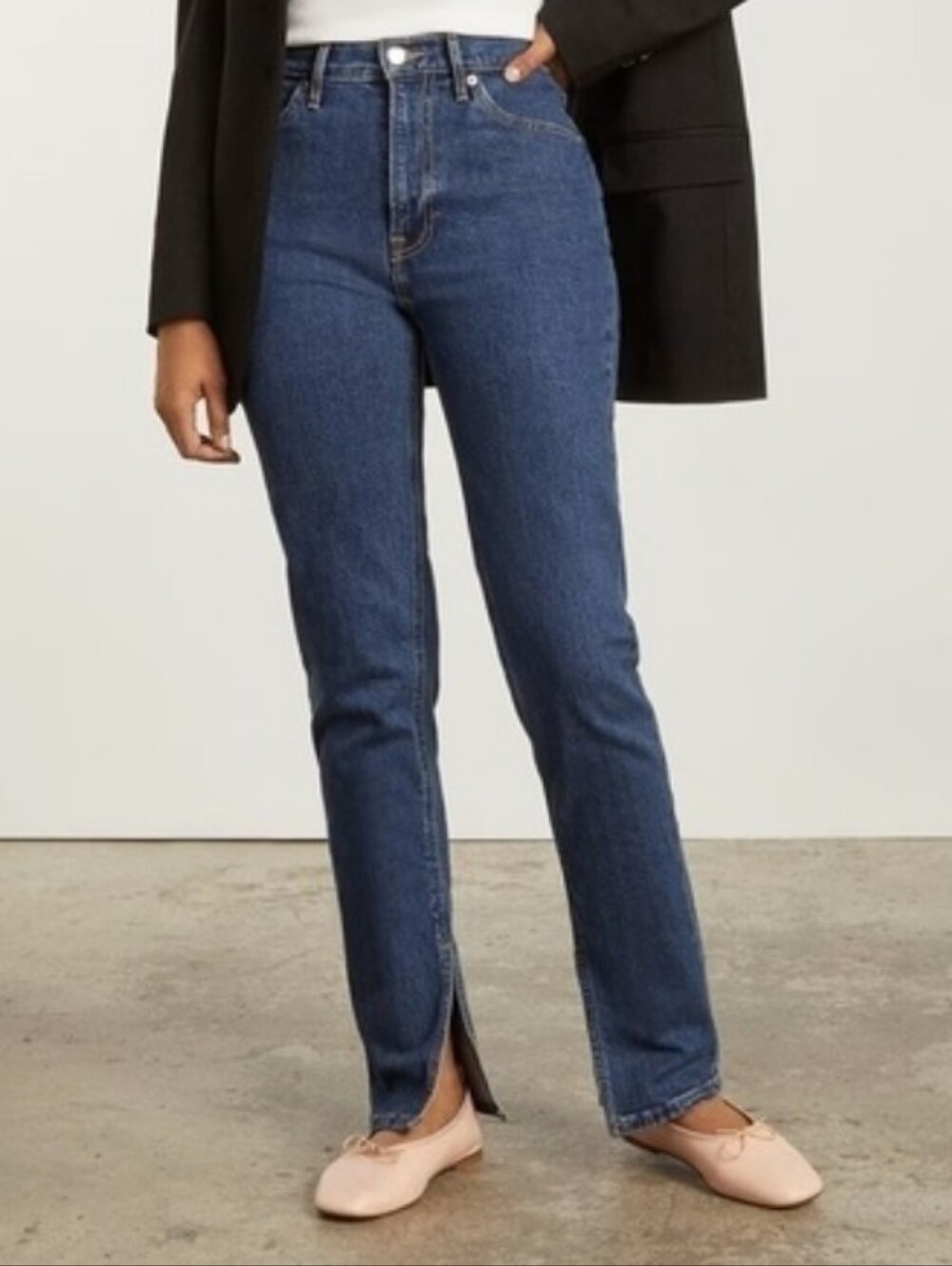 Everlane The Cheeky Split Hem Jeans Organic Cotton